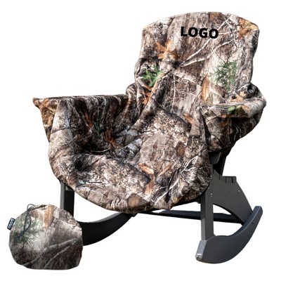 The Chair Blanket™ - Realtree Edge™ Camo - POLAR FLEECE