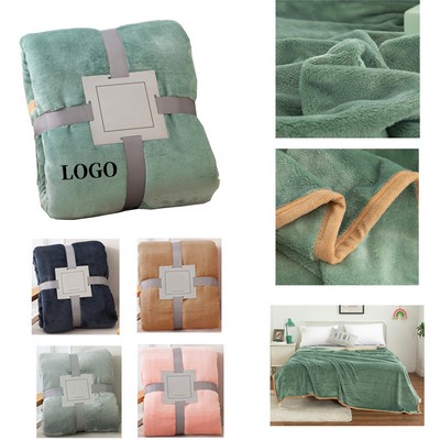 Soft Plush Flannel Throw Blanket